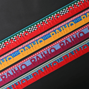 multicolour jacquard elastic