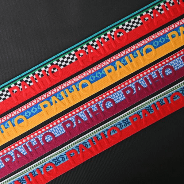 multicolour jacquard elastic