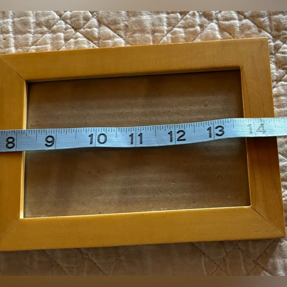 Made in Thailand Bundle of 2 Natural Wood Double Hinged Frames 4x6 Photo Size