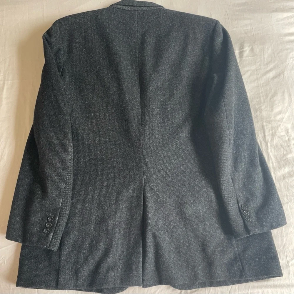 Shyrock's Men's Camel And Wool‎ Charcoal Blazer Chest 46 Length 33 Arm 26