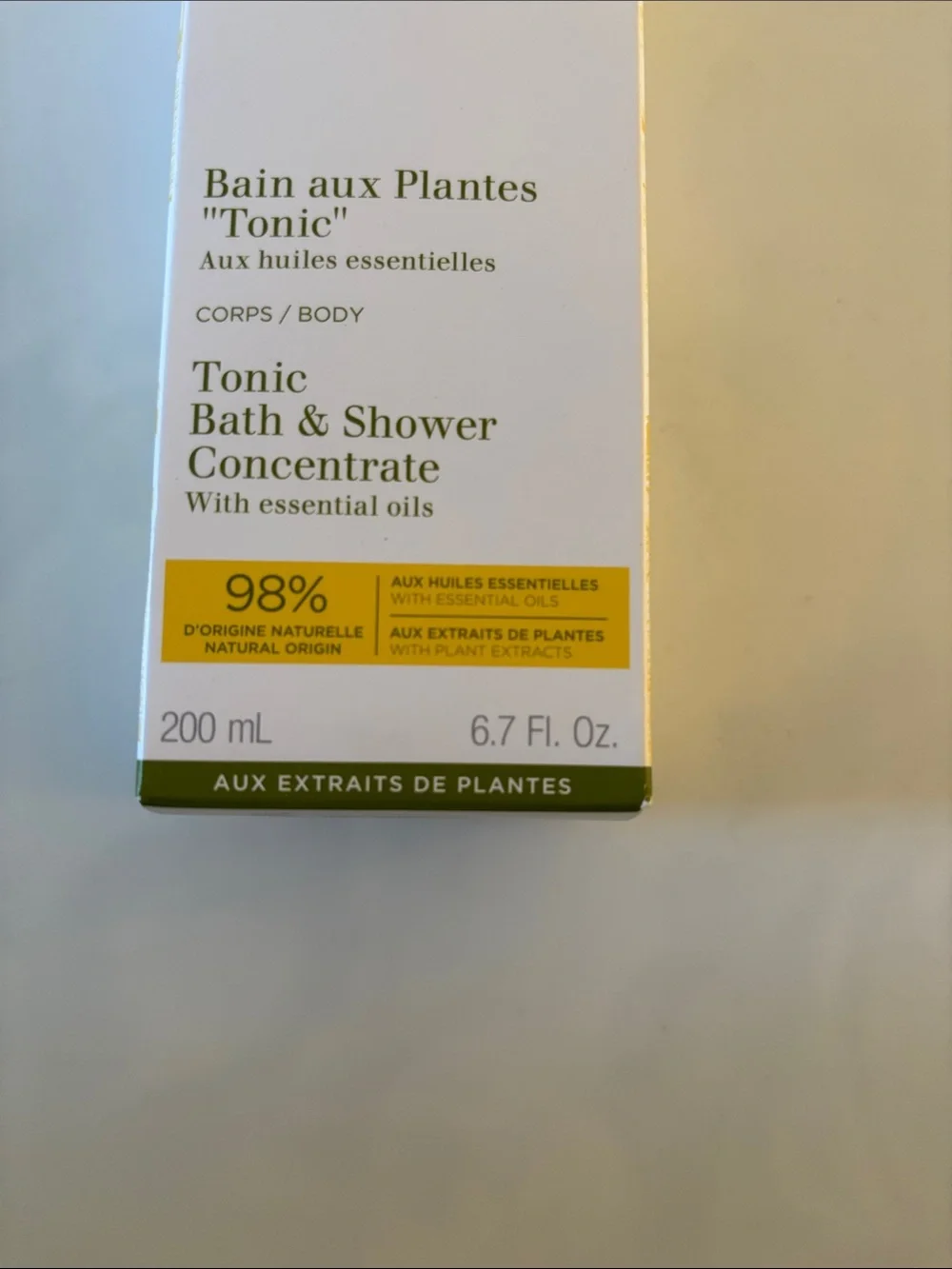 Clarins tonic bath