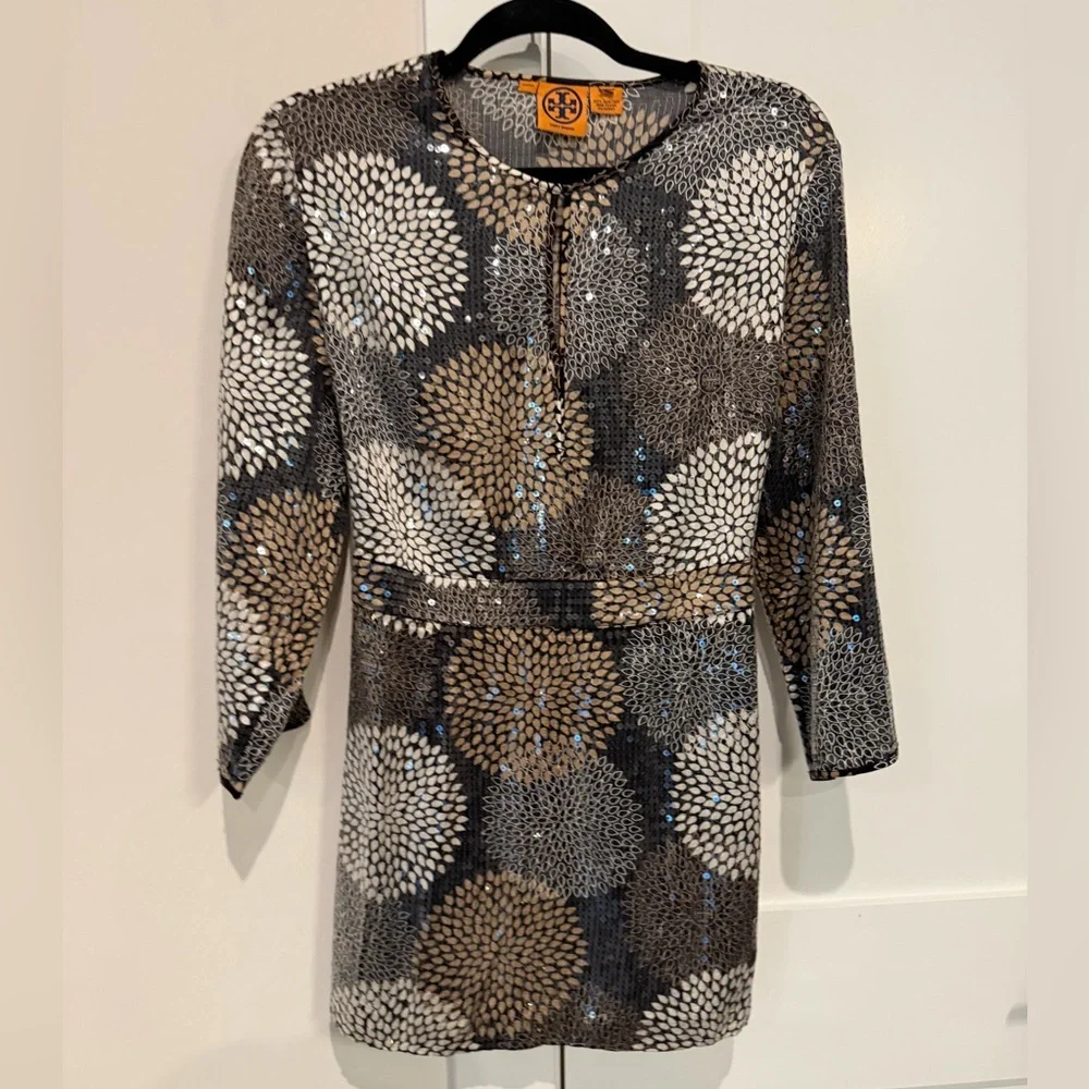 Tory Burch sequin 12 silk