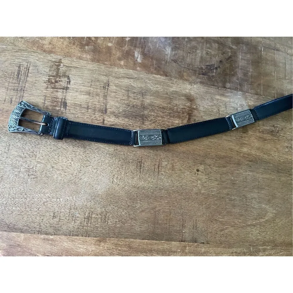 Fossil black leather