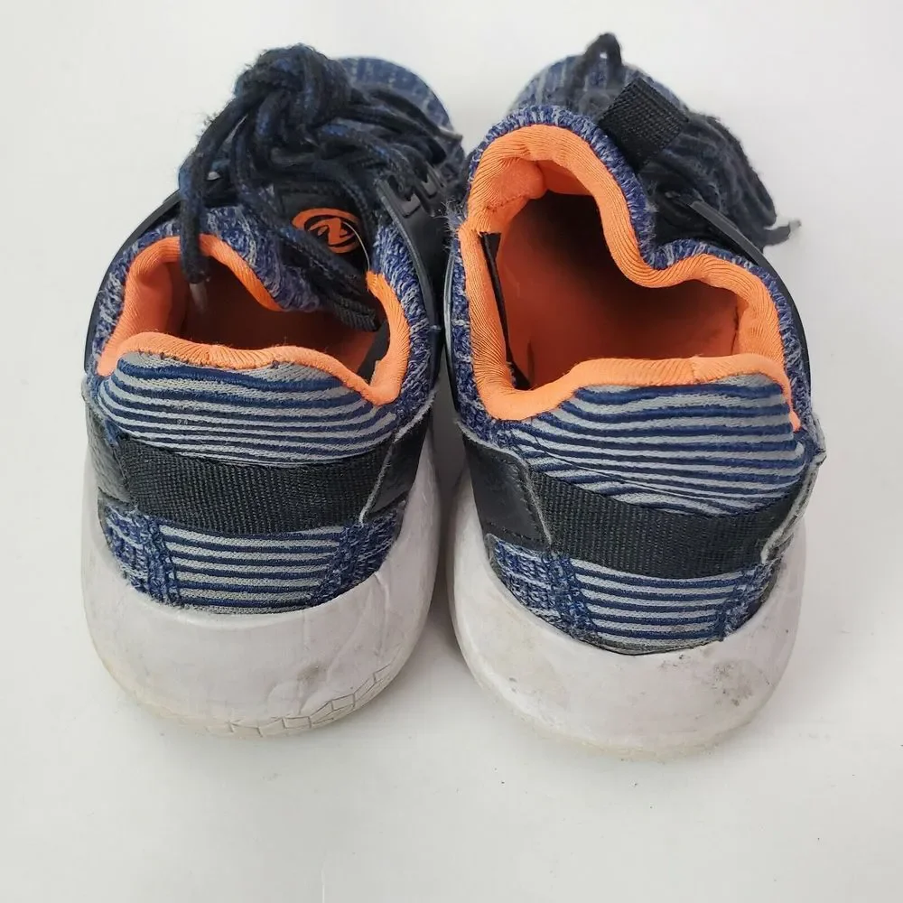 Boys Lace-Up Sneakers Orange Blue‎ Youth Size 13