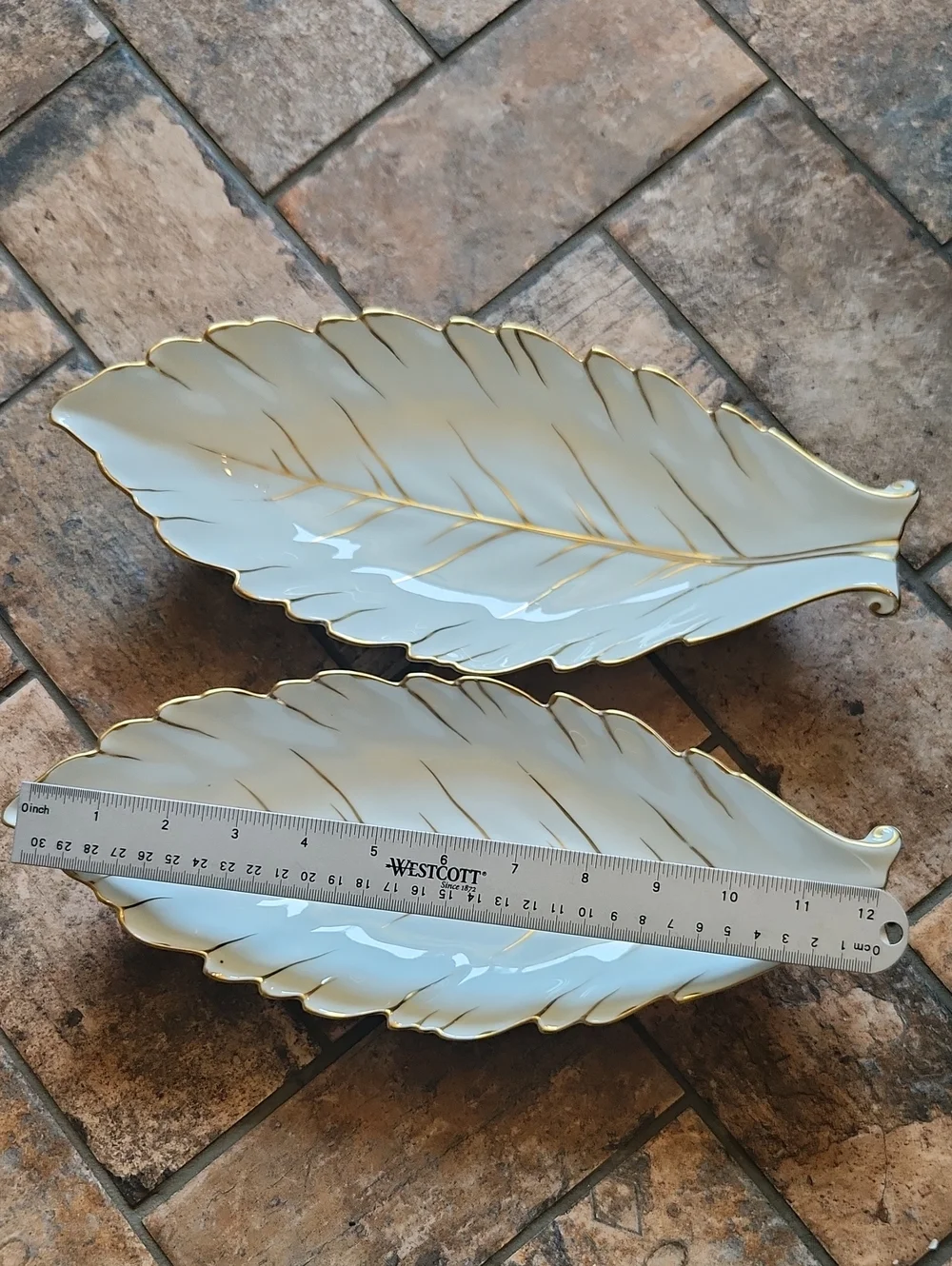 Vintage Noritake Morimura Celery Leaf Dish/Bowls Set Of 2