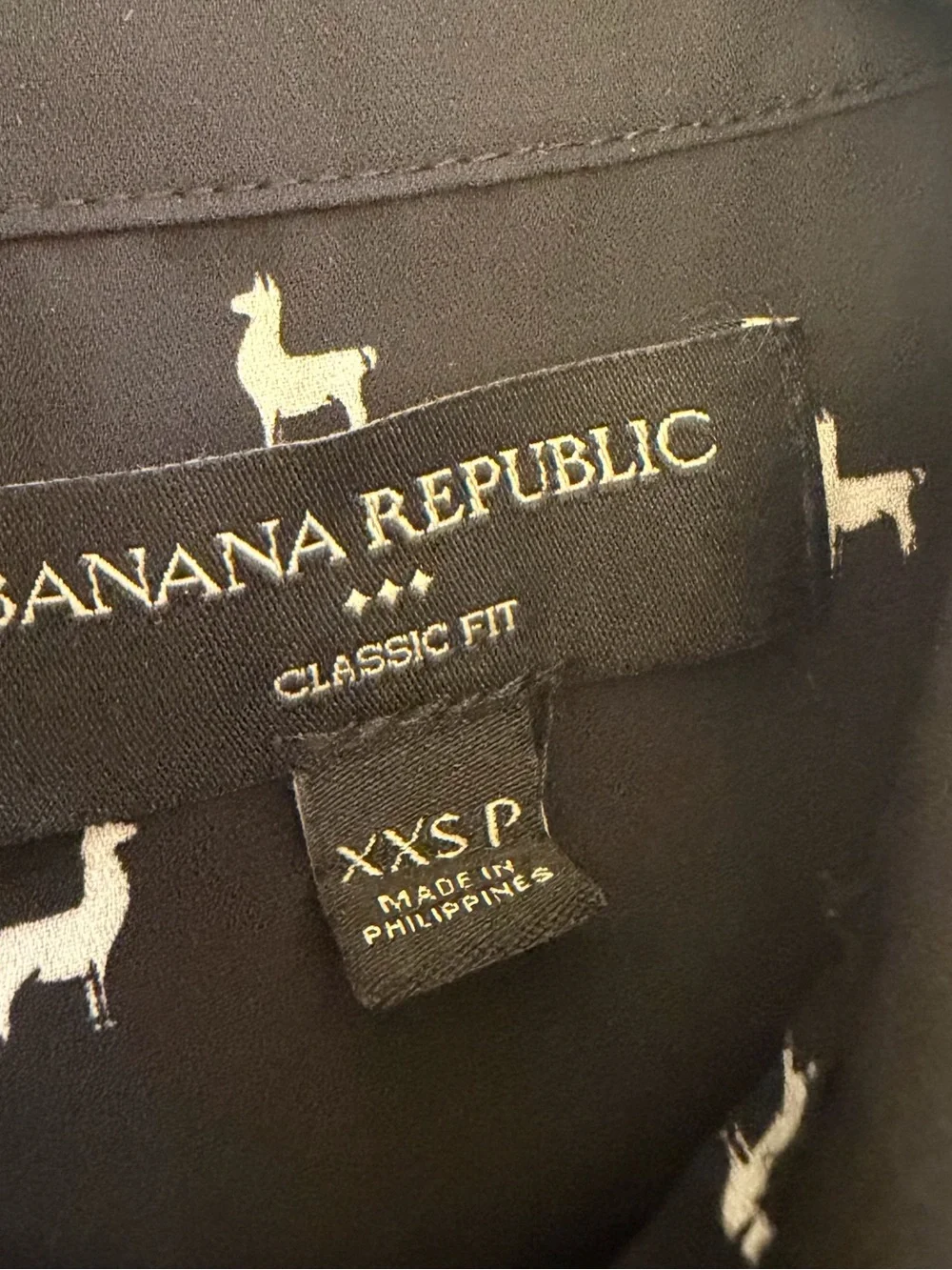 Banana Republic crisp black