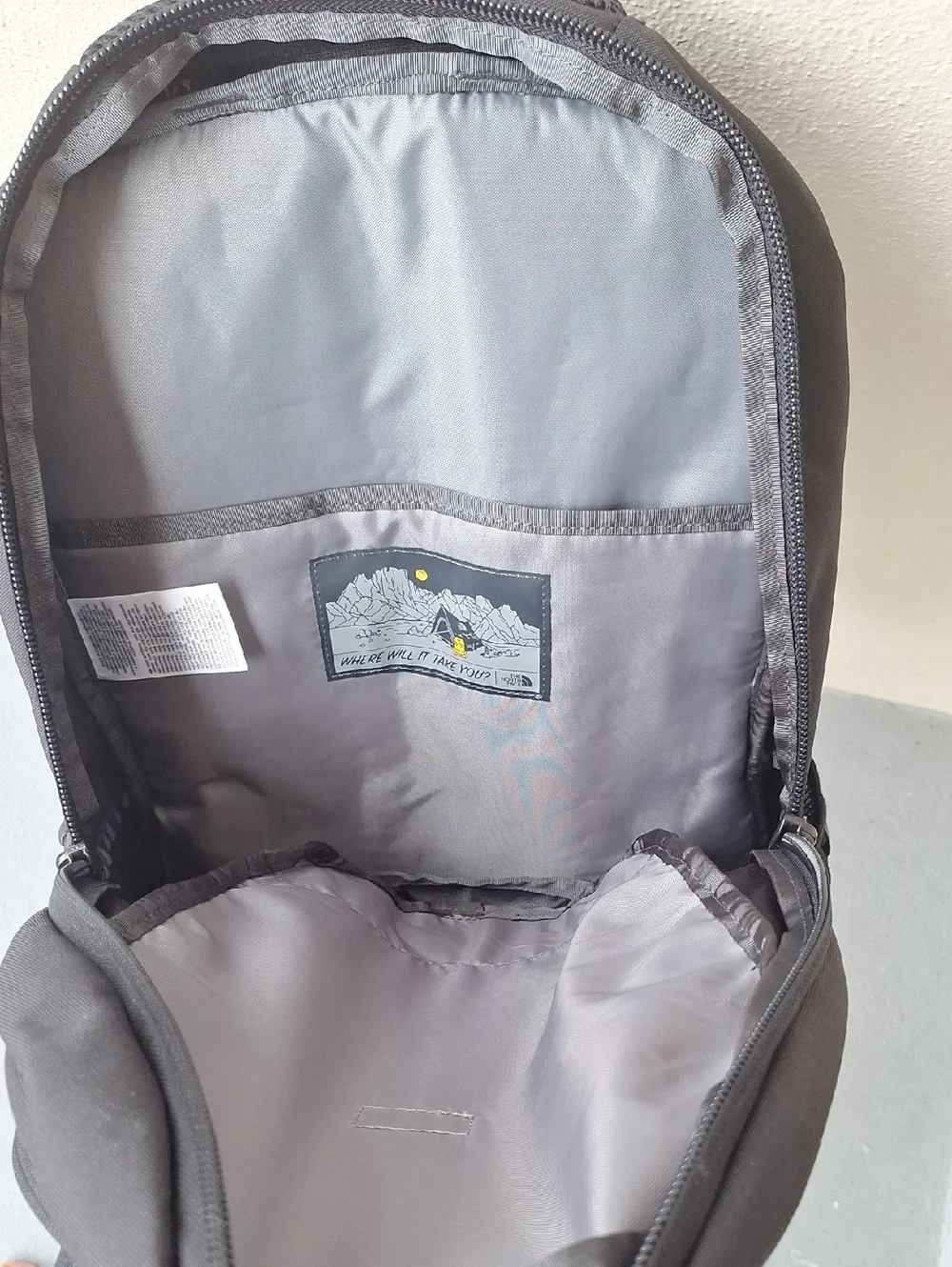 The North Face Black Connector Backpack with Blue Xylem Logo 21