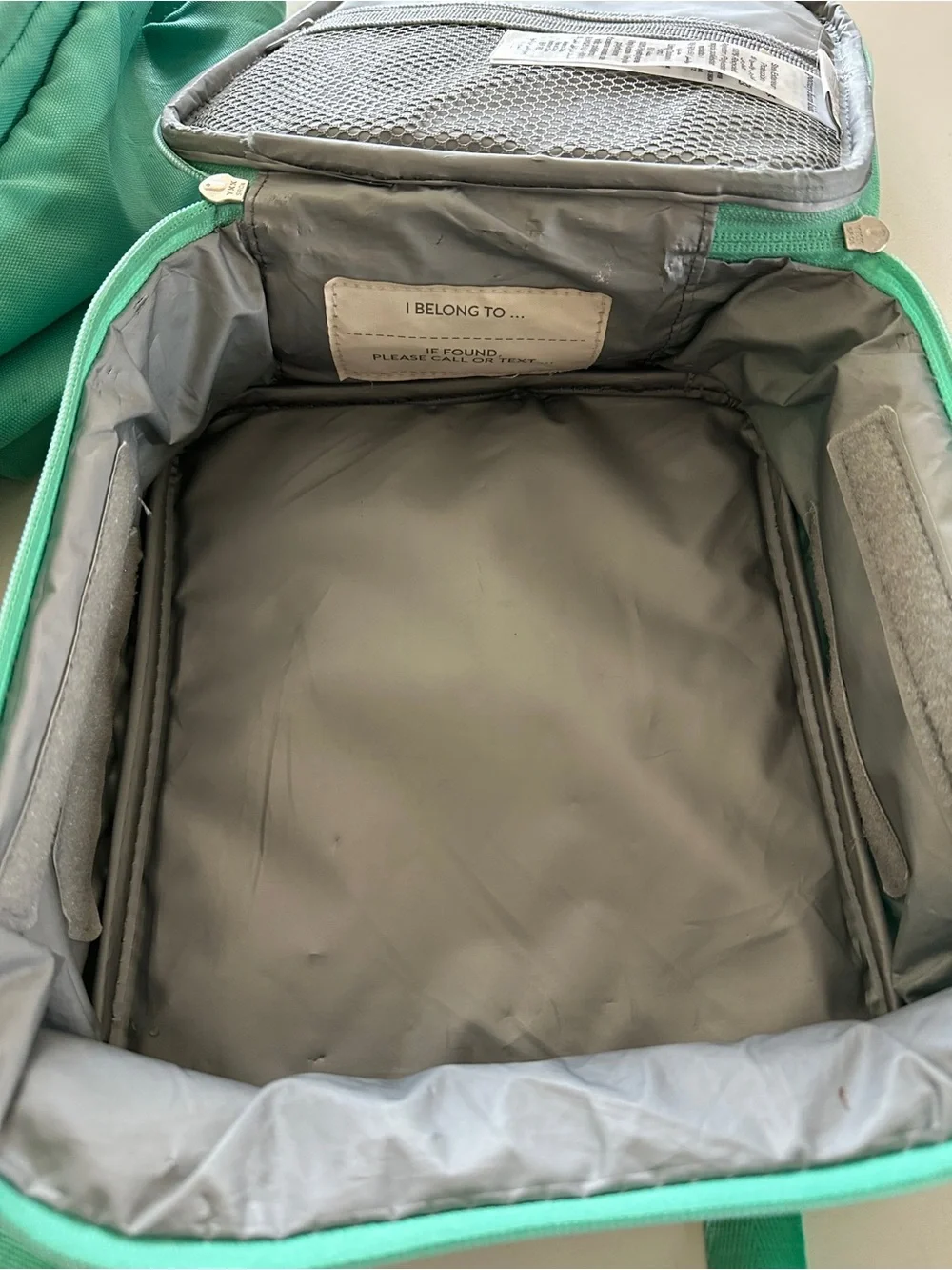 Pottery Barn Kids Make it Mine Aqua Large Backpack & Cold Pack Lunchbox