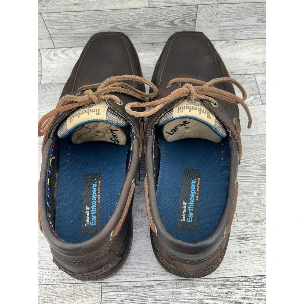 Timberland Earthkeepers Mens Size 11.5M Brown Leather Boat Shoes‎ Anti Fatigue