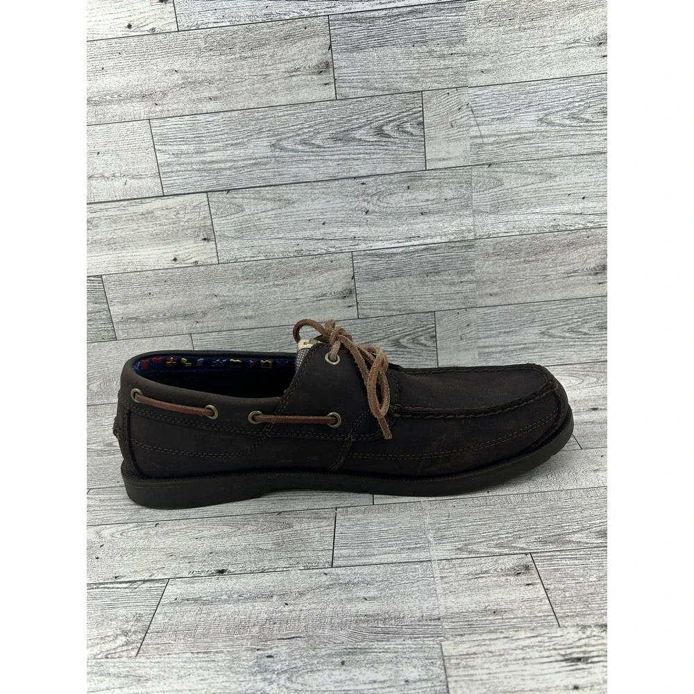 Timberland Earthkeepers Mens Size 11.5M Brown Leather Boat Shoes‎ Anti Fatigue