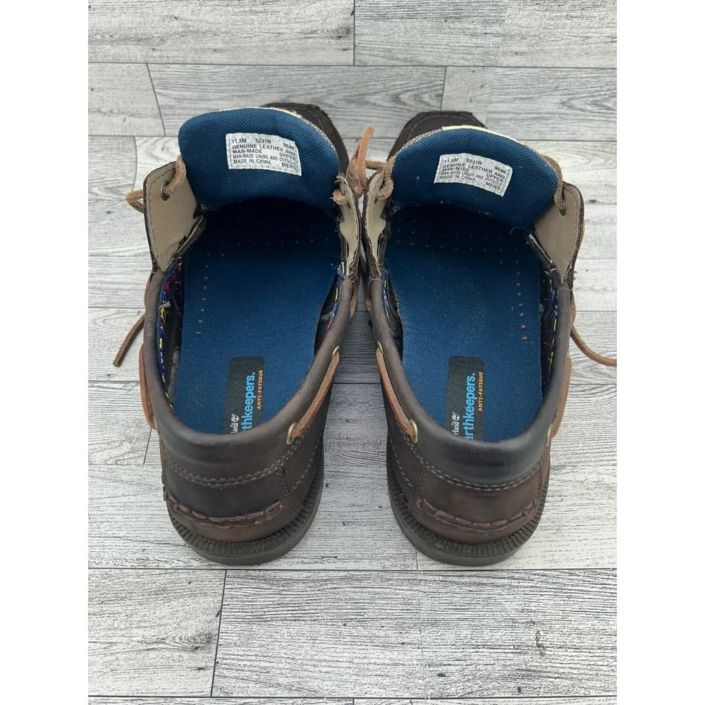 Timberland Earthkeepers Mens Size 11.5M Brown Leather Boat Shoes‎ Anti Fatigue