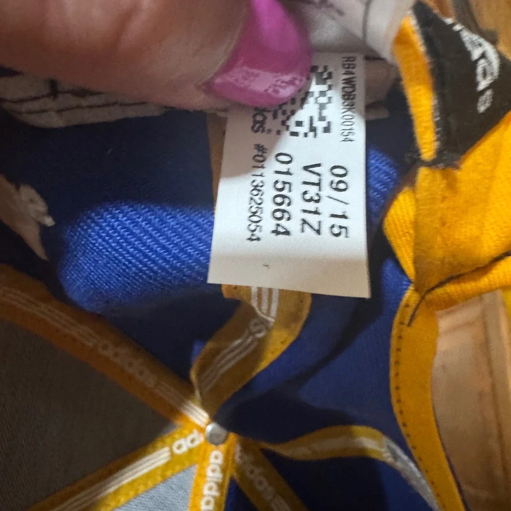 Adidas Golden State Warriors 2015 NBA Finals Champions Snapback Hat Blue Yellow