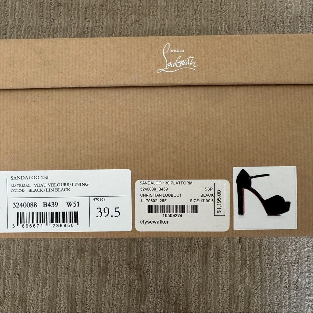 Christian Louboutin red worn