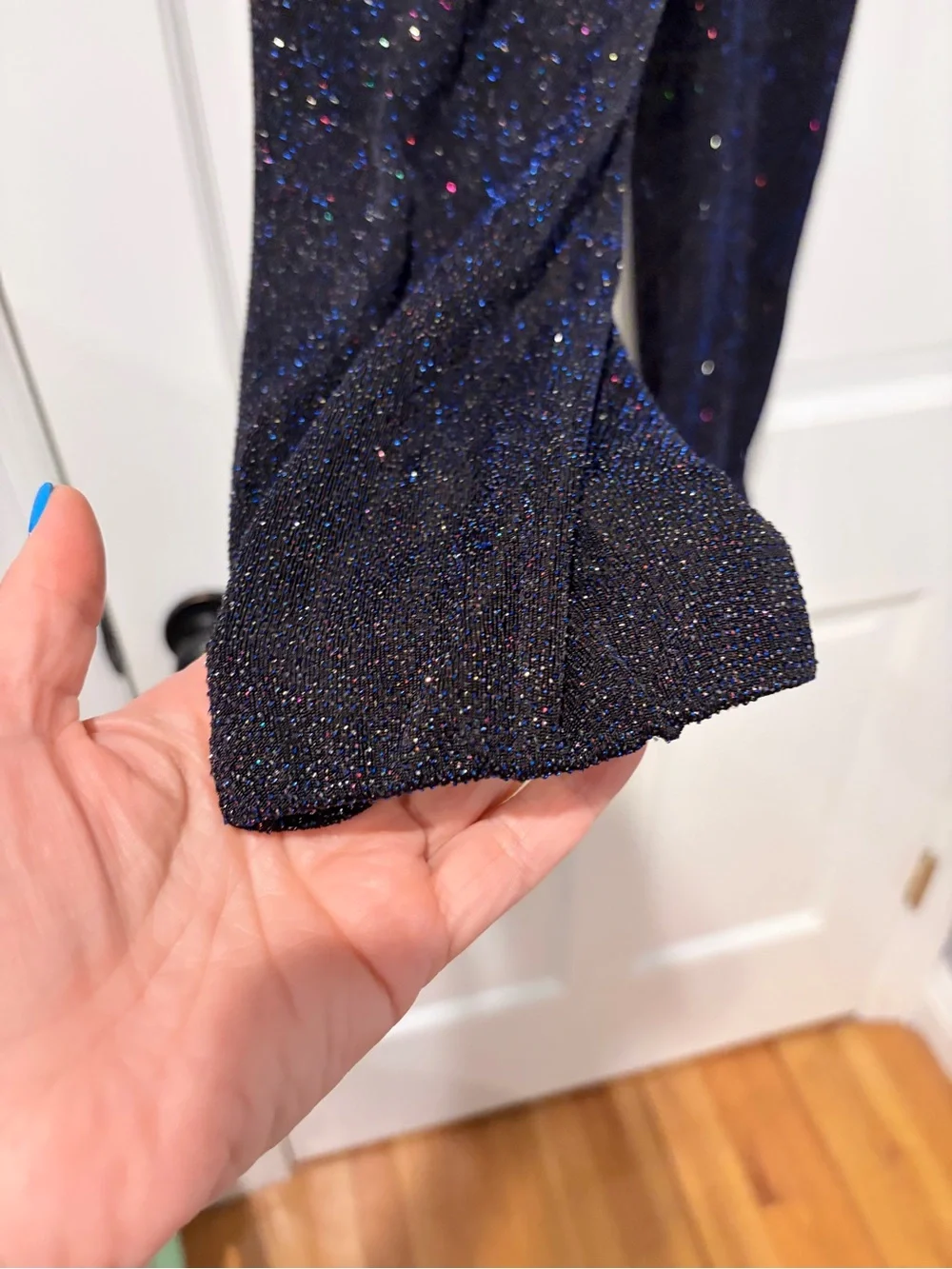 Justice sparkly navy