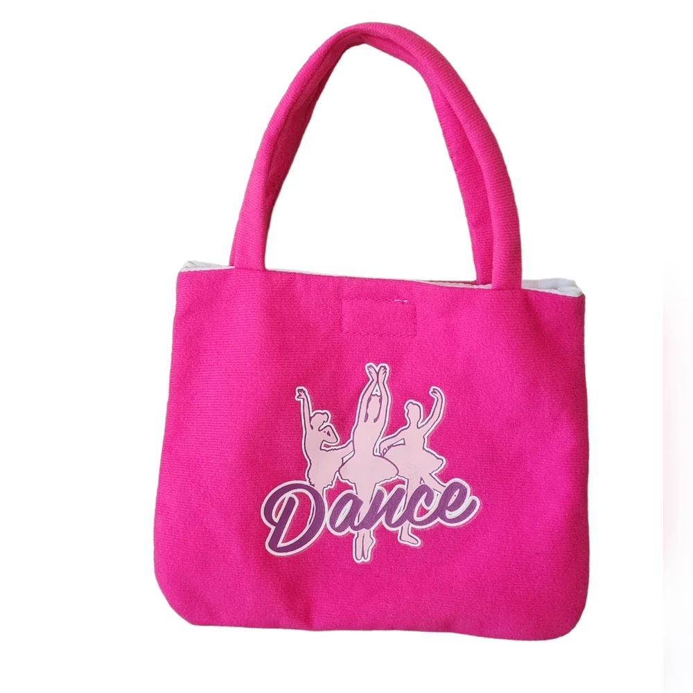 Pink Mini Bag with Ballet Dancers Print