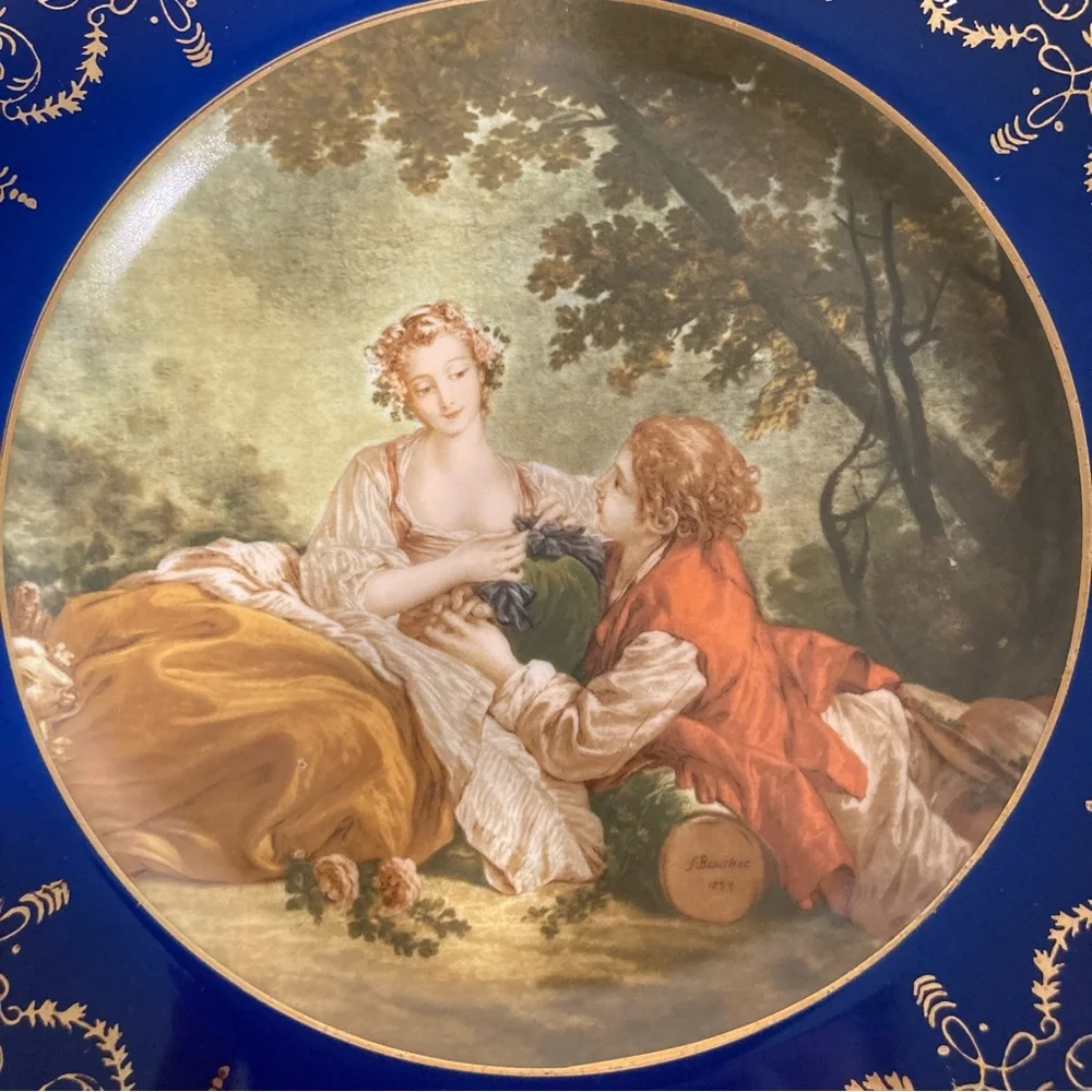 Vintage pair mirror