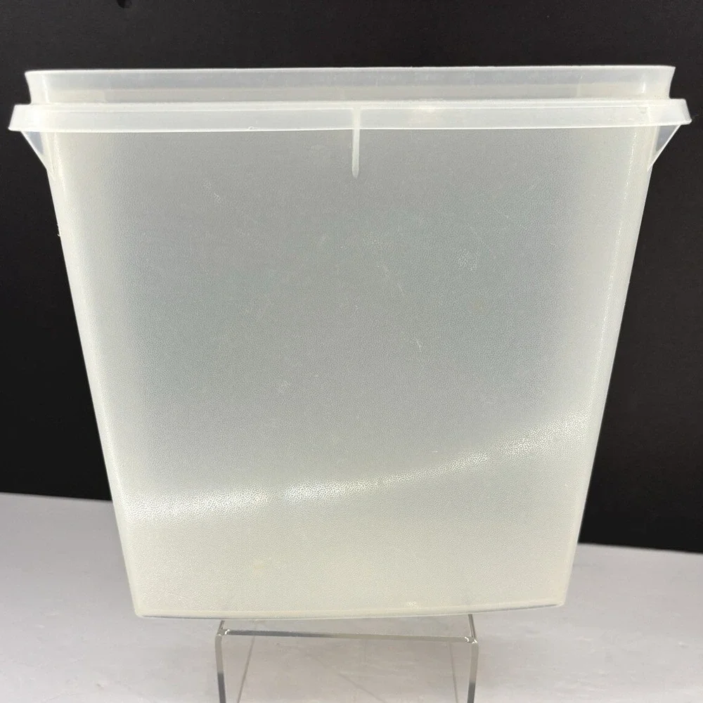 Vintage Tupperware Cereal Keeper 469-20 Sheer Clear 13 Cup Storage No Lid USA