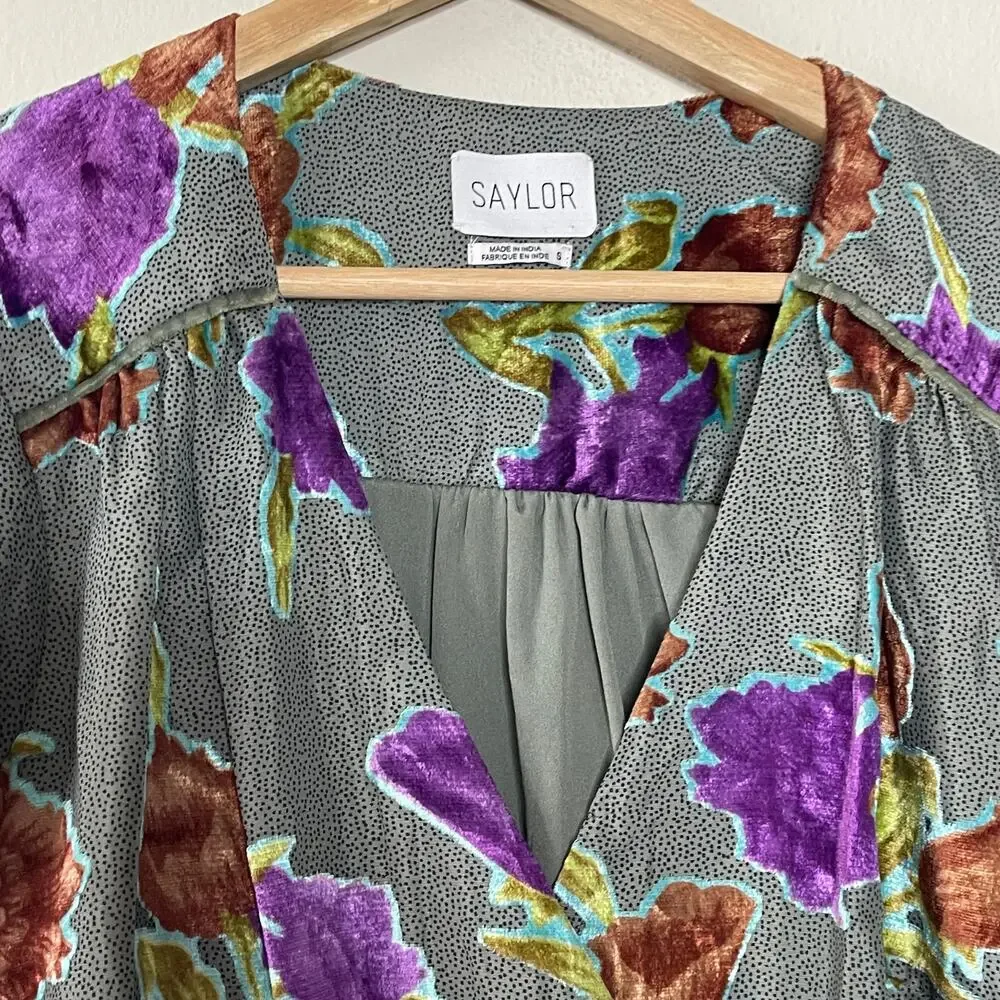SAYLOR burnout velvet