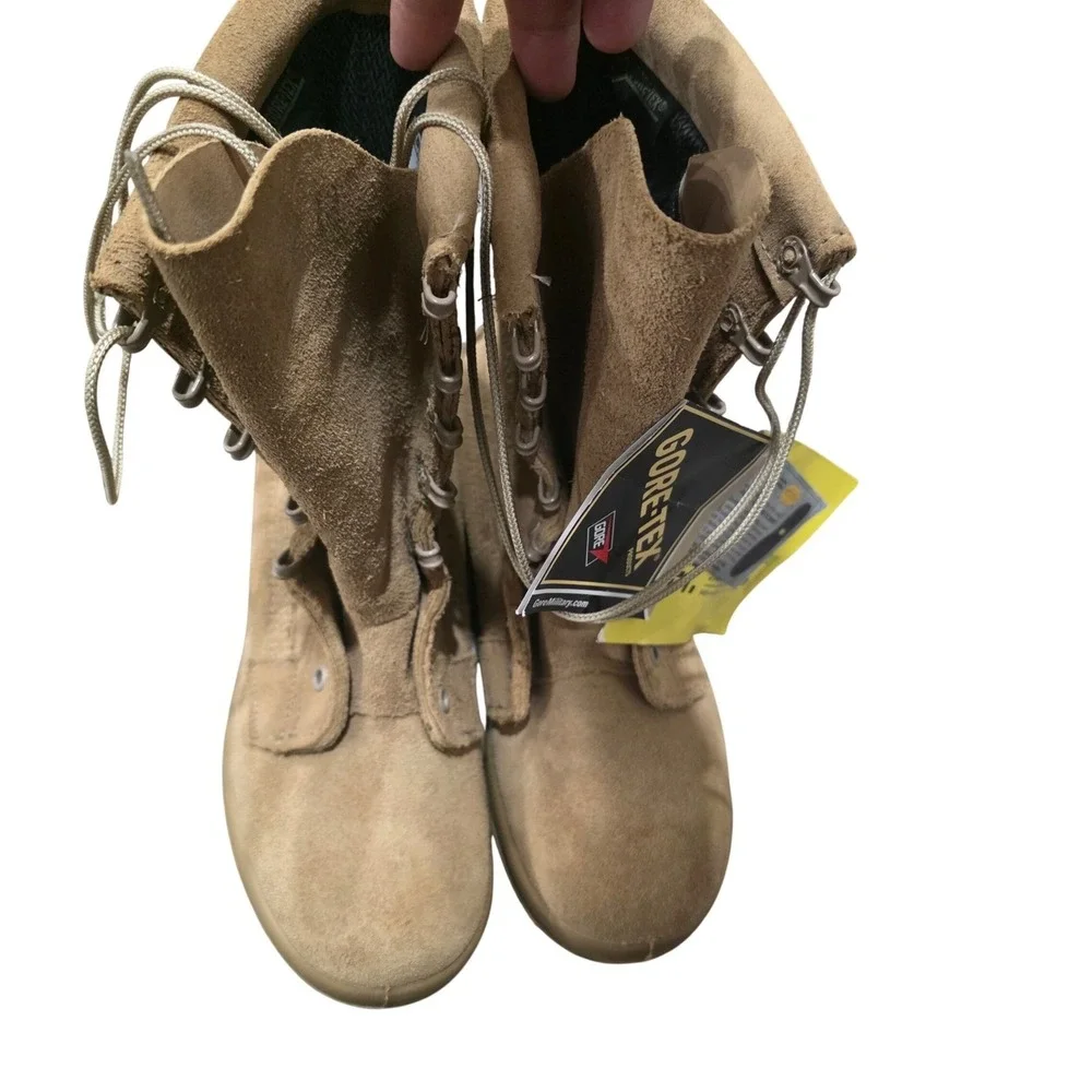 Belleville ICWR Gore-Tex Waterproof Military Combat‎ Boots Tan Suede Vibram 4.5R