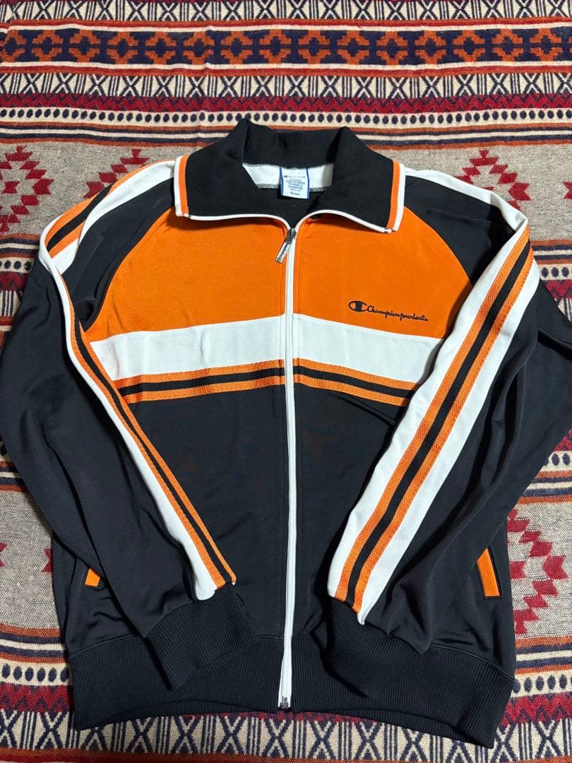 90s Champion Track Jacket Nana Komatsu Orange/Black