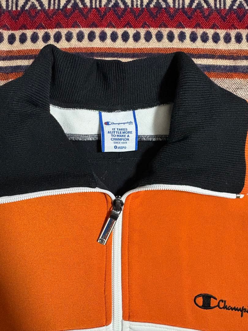 90s Champion Track Jacket Nana Komatsu Orange/Black