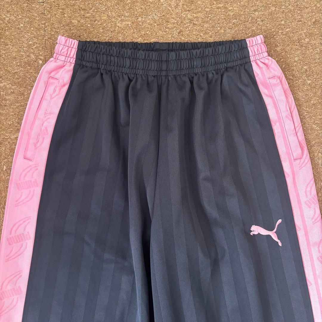 【Discontinued, Excellent Condition】PUMA Jersey Setup, Top and Bottom Set, Pink/Black 〈182〉