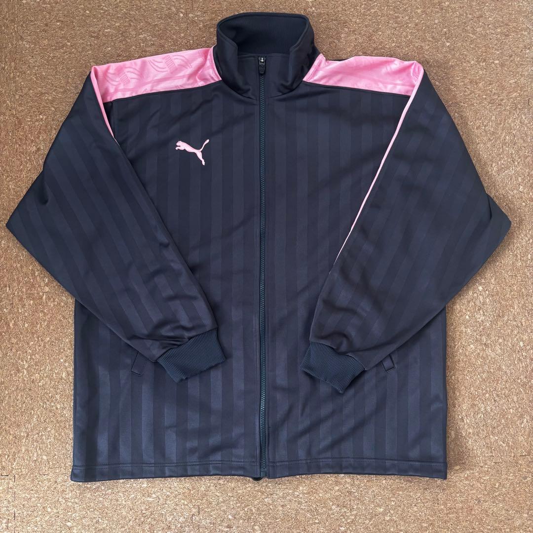 【Discontinued, Excellent Condition】PUMA Jersey Setup, Top and Bottom Set, Pink/Black 〈182〉