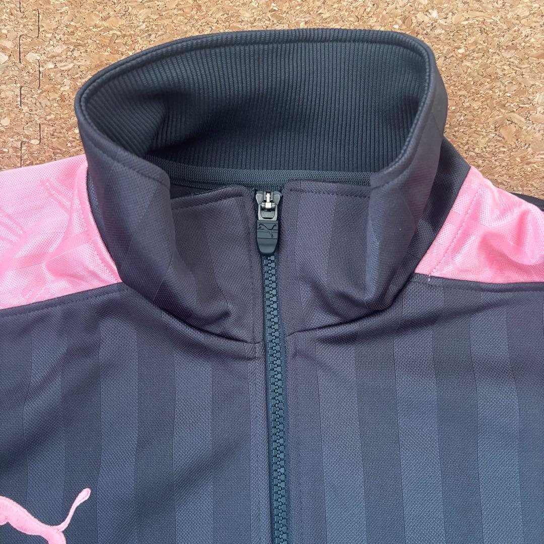 【Discontinued, Excellent Condition】PUMA Jersey Setup, Top and Bottom Set, Pink/Black 〈182〉