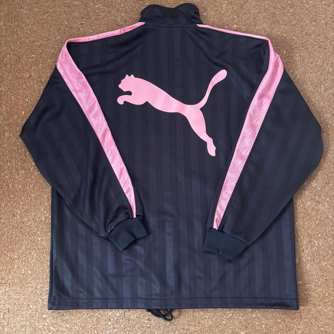 【Discontinued, Excellent Condition】PUMA Jersey Setup, Top and Bottom Set, Pink/Black 〈182〉