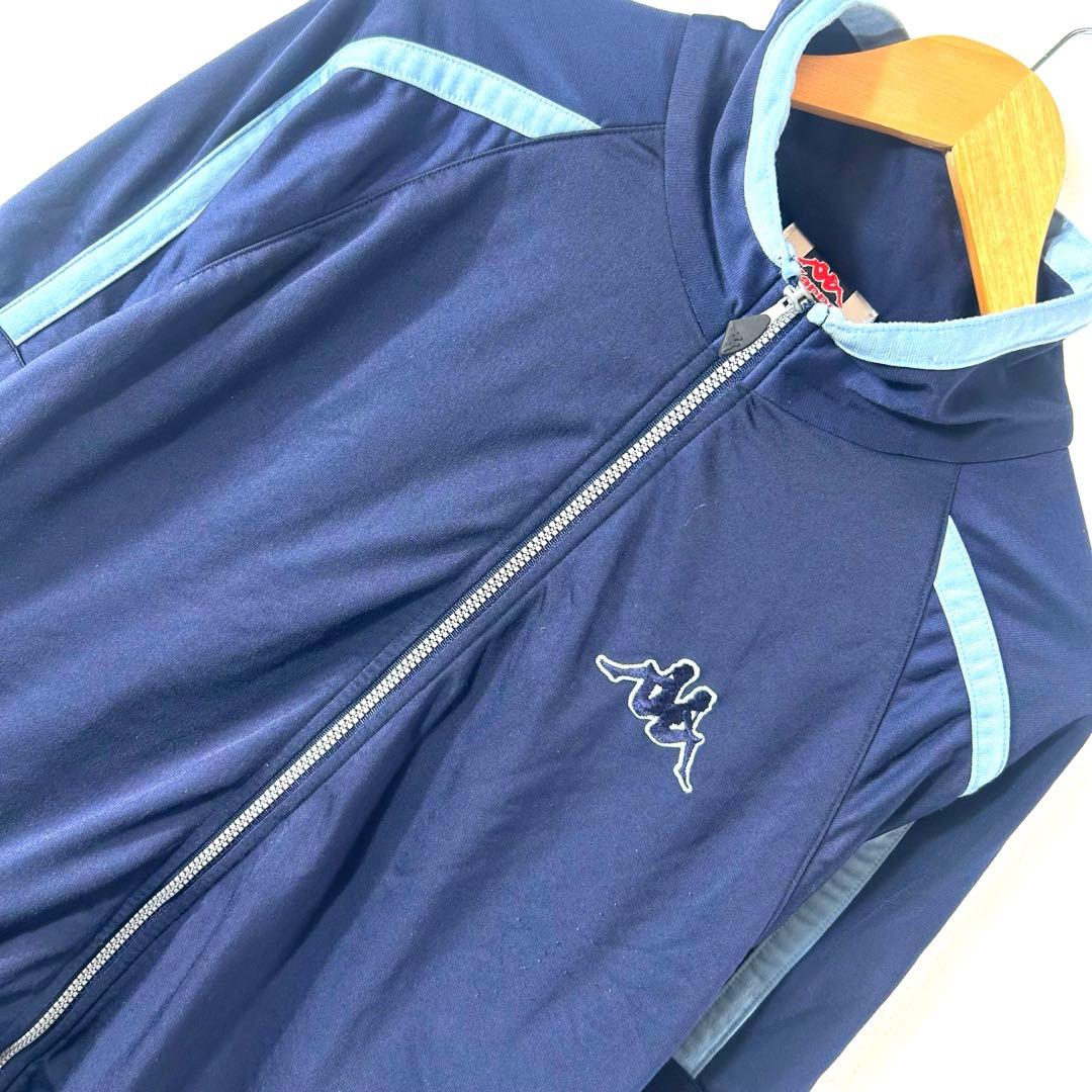 Logo embroidery Kappa navy track jacket