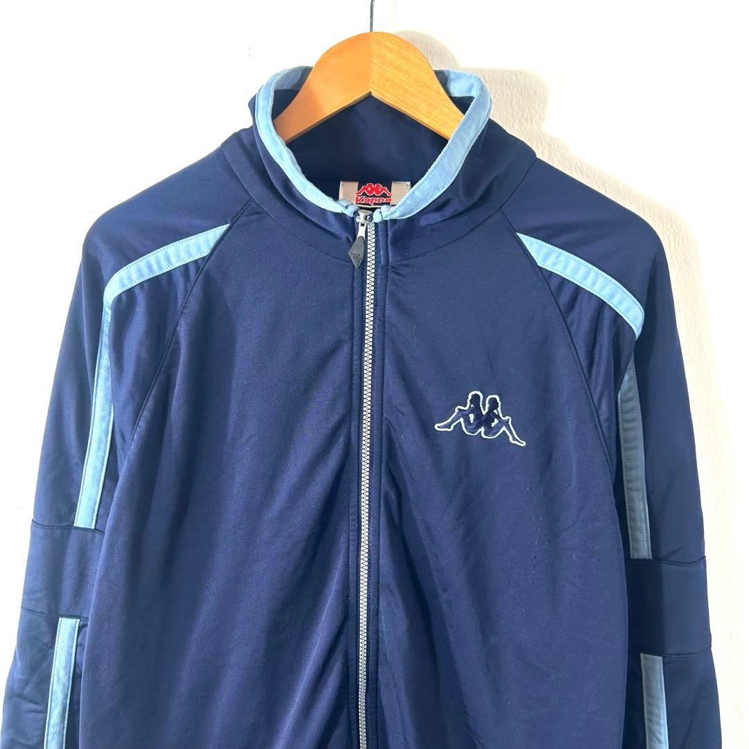 Logo embroidery Kappa navy track jacket