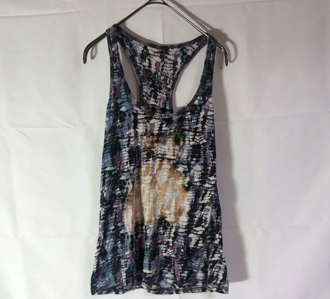 Tie-dye pattern ✨ Tank top Sleeveless Racerback Bold all-over print M size