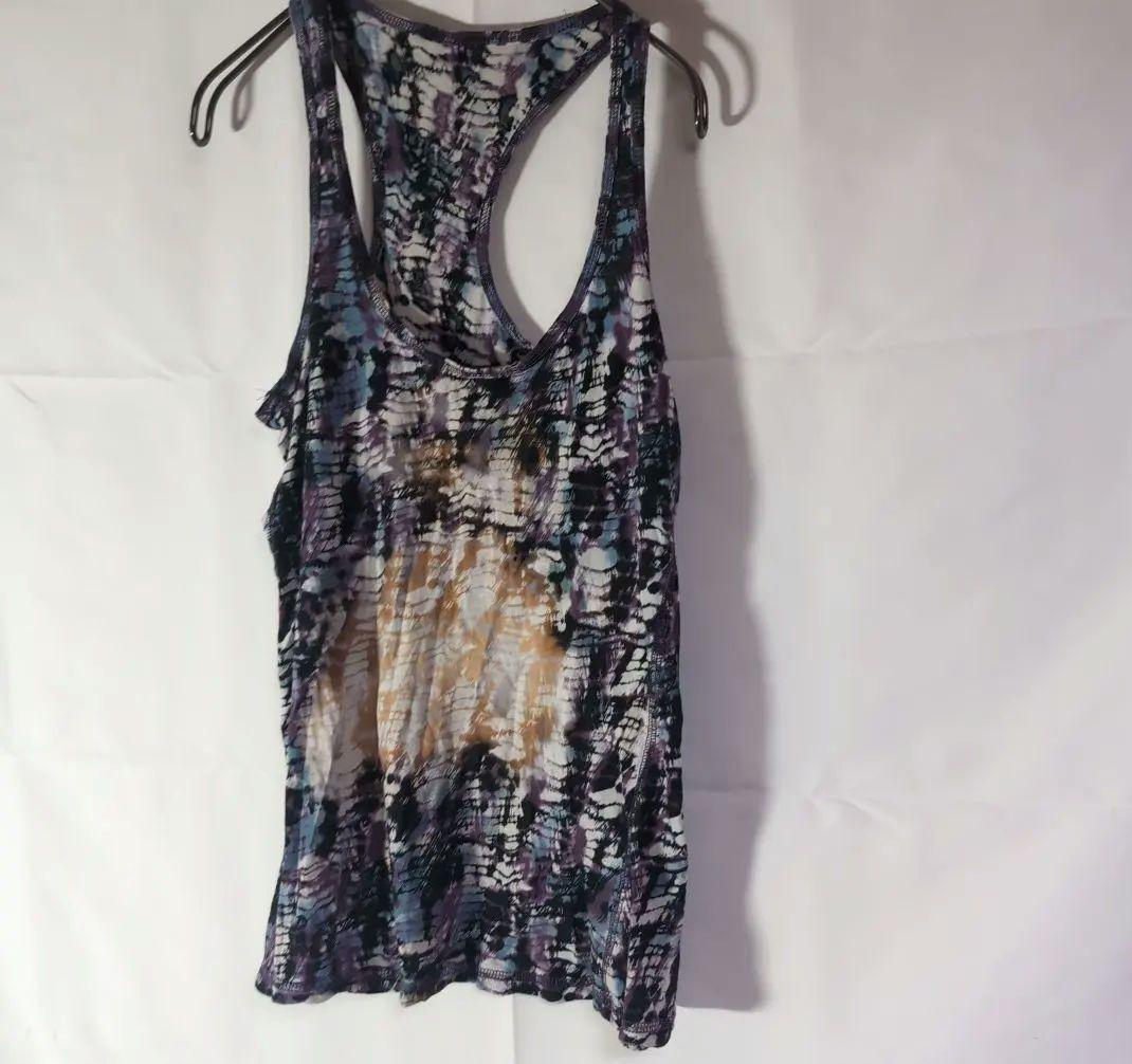 Tie-dye pattern ✨ Tank top Sleeveless Racerback Bold all-over print M size