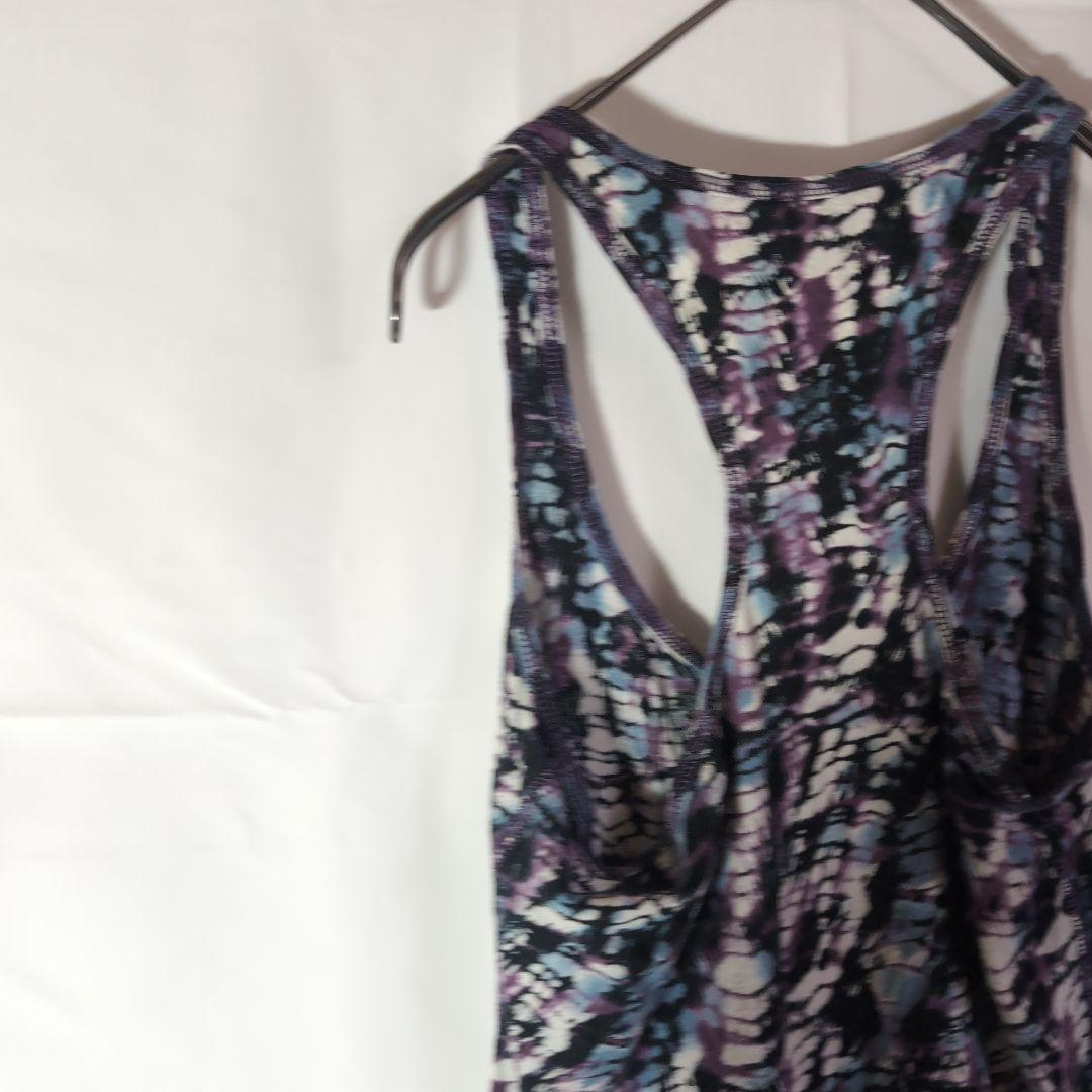 Tie-dye pattern ✨ Tank top Sleeveless Racerback Bold all-over print M size