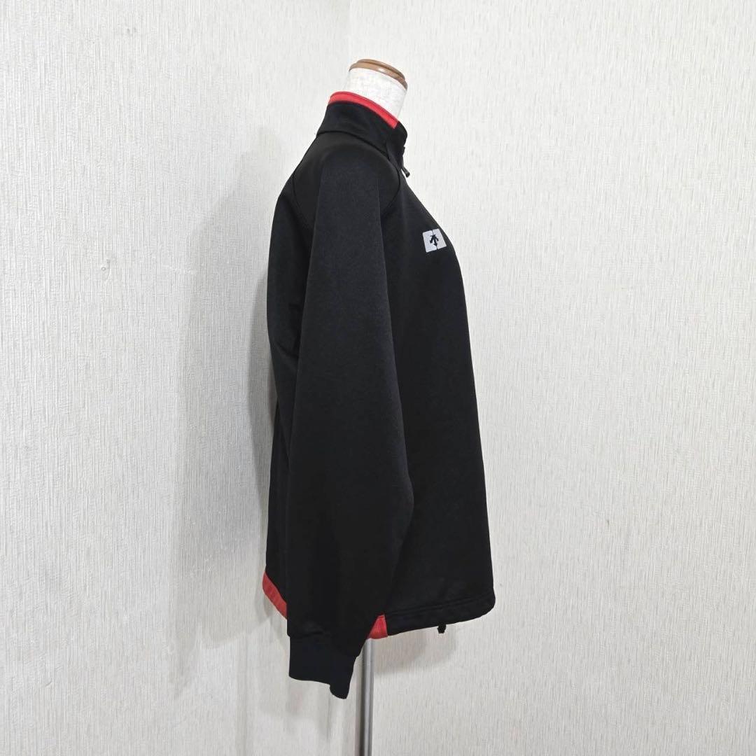 Descente Half-Zip Pullover Jersey - Black, Made in Japan, Sportswear