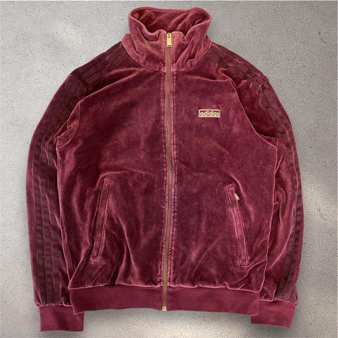 Adidas Velour Beckenbauer L Wine Bordeaux Maroon Daiki Tsuneta