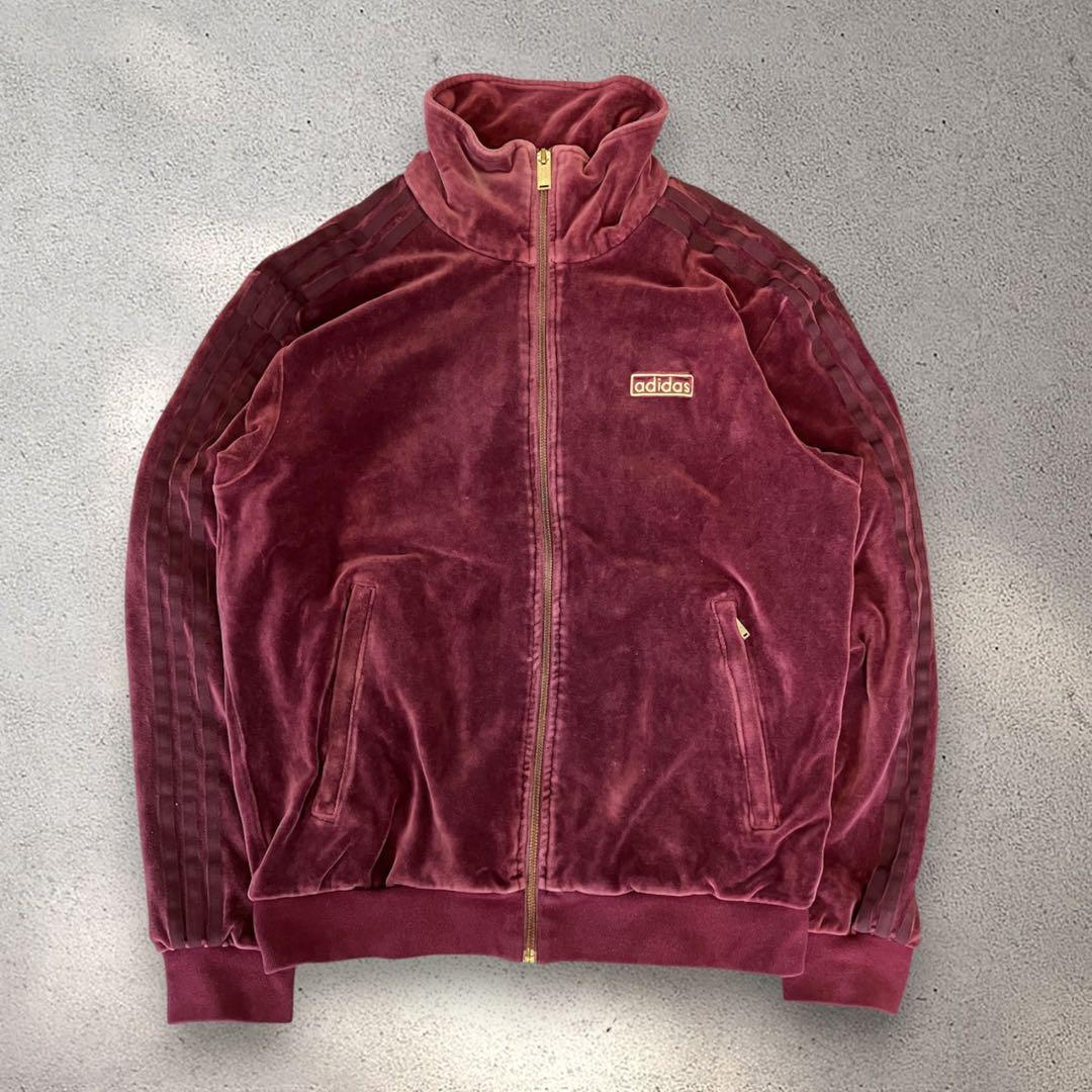 Adidas Velour Beckenbauer L Wine Bordeaux Maroon Daiki Tsuneta