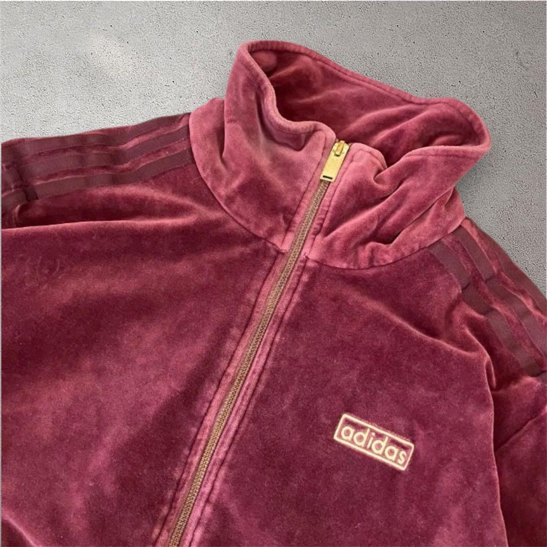 Adidas Velour Beckenbauer L Wine Bordeaux Maroon Daiki Tsuneta