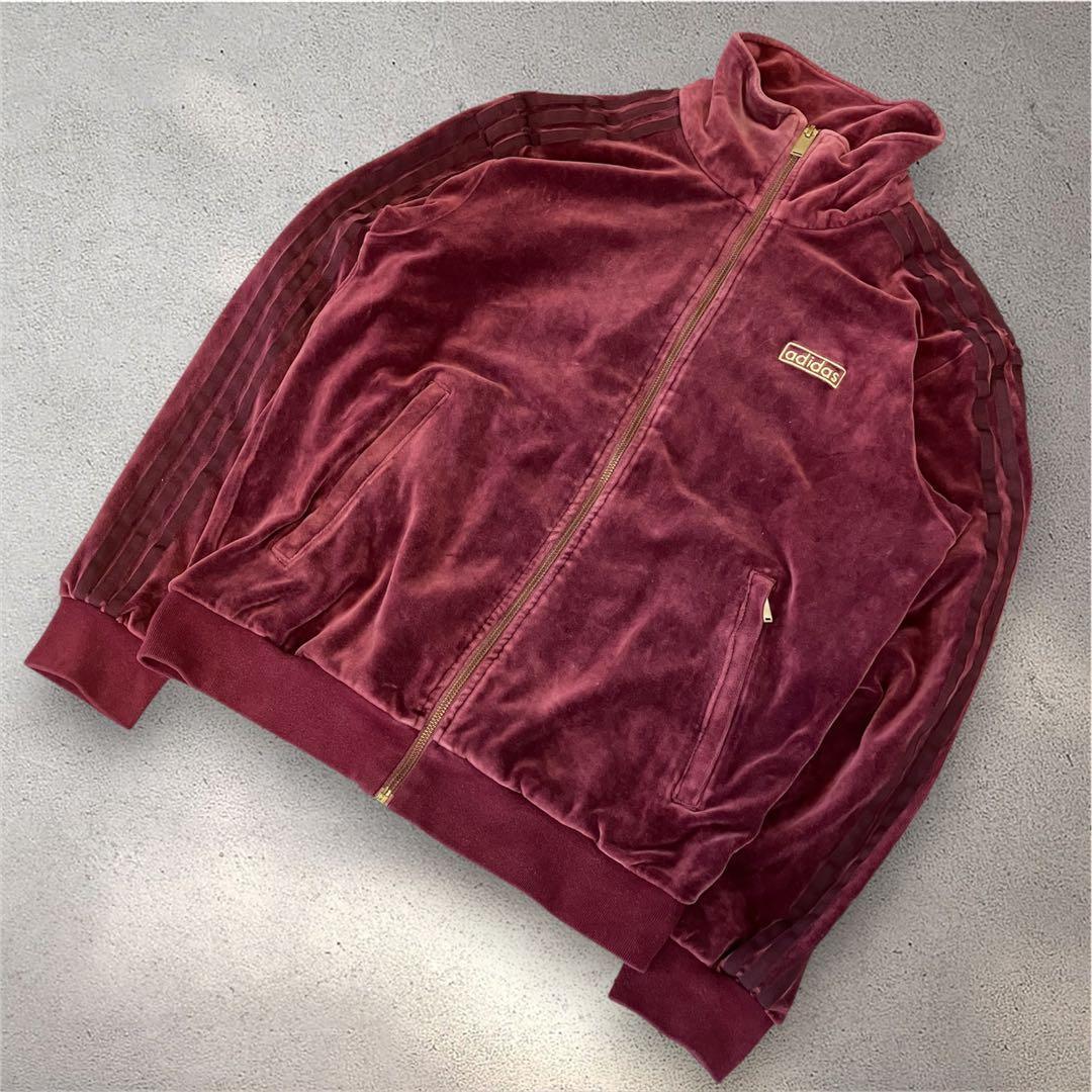 Adidas Velour Beckenbauer L Wine Bordeaux Maroon Daiki Tsuneta