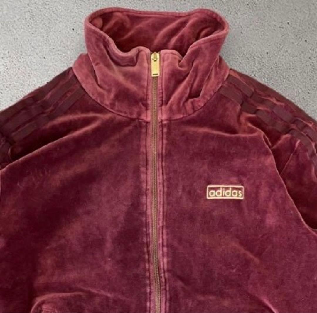Adidas Velour Beckenbauer L Wine Bordeaux Maroon Daiki Tsuneta
