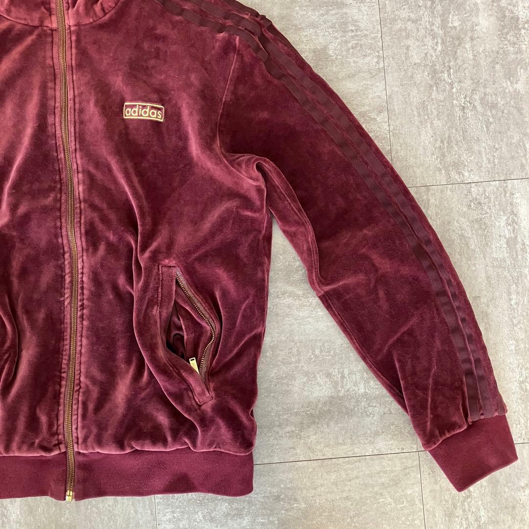 Adidas Velour Beckenbauer L Wine Bordeaux Maroon Daiki Tsuneta